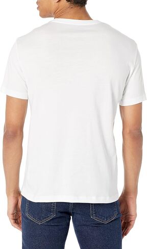 A｜X ARMANI EXCHANGE Men's Embroidered Stretch Illusion Logo V-Neck T-Shirt in Saudi Arabia