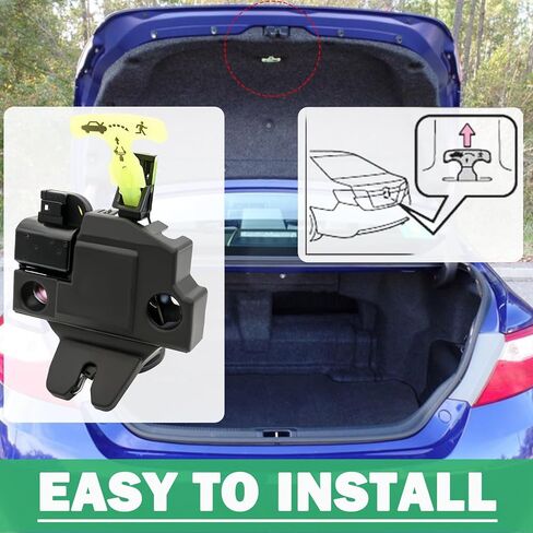 64600-06010 مجموعة مشغل باب مزلاج صندوق السيارة استبدال 64600-33120 931-860 متوافق مع Toyota Camry 2007 2008 2009 2010 2011 مشغل مزلاج قفل الباب الخلفي من BOOTOP in Kuwait