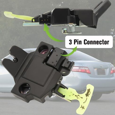 64600-06010 مجموعة مشغل باب مزلاج صندوق السيارة استبدال 64600-33120 931-860 متوافق مع Toyota Camry 2007 2008 2009 2010 2011 مشغل مزلاج قفل الباب الخلفي من BOOTOP in Kuwait