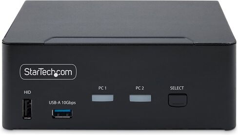 StarTech.com 2-Port Dual-Monitor DisplayPort 1.4 KVM Switch, 8K 60Hz / 4K 144Hz, 2X USB 3.2 10Gbps Ports, TAA Compliant in Saudi Arabia