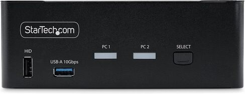 StarTech.com 2-Port Dual-Monitor DisplayPort 1.4 KVM Switch, 8K 60Hz / 4K 144Hz, 2X USB 3.2 10Gbps Ports, TAA Compliant in Saudi Arabia