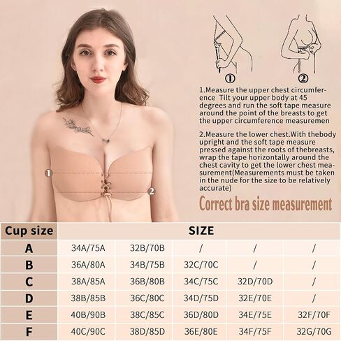 صدرية لاصقة لزجة Boobsfor النساء رفع حمالة الصدر عارية الذراعين فستان كبير الثدي غطاء للحلمة حمالات الصدر لزجة عارية in Saudi Arabia