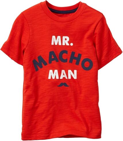 Carter's Little Boys' Slogan Tee (Toddler/Kid) - Macho Man in Saudi Arabia