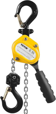 Mophorn Hand Mini Lever Chain Hoist, 0.5T 10FT, Yellow in Saudi Arabia