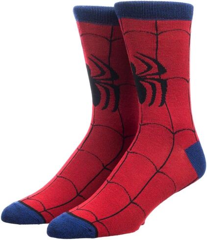 Marvel Comics Spiderman Suit Up Costume Crew Socks in Saudi Arabia