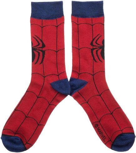 Marvel Comics Spiderman Suit Up Costume Crew Socks in Saudi Arabia
