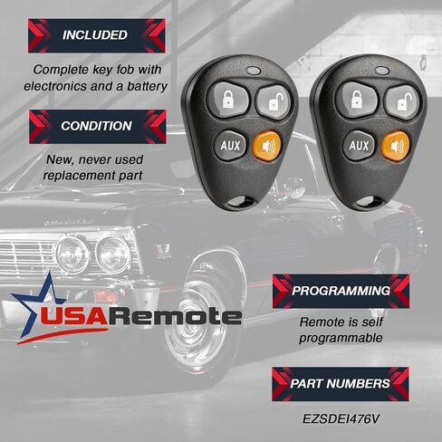 Replacement for Viper Python Avital Hornet Automate 4-Button Keyless Entry Remote EZSDEI474V (Orange) in Saudi Arabia
