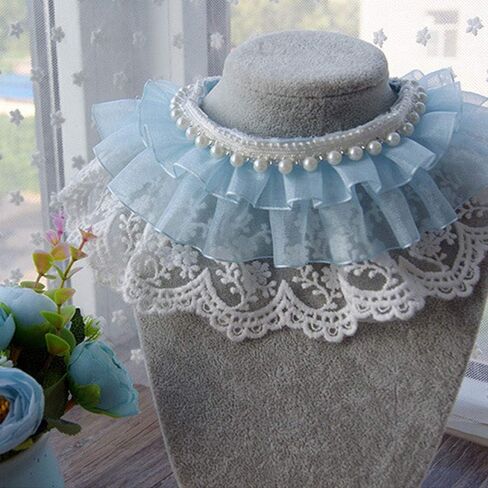Pet Bandana CostumeCat Dog Cute lace Princess Saliva Towel Dog bib Scarf bib bib Small Dog cat Dress up Accessories in Saudi Arabia