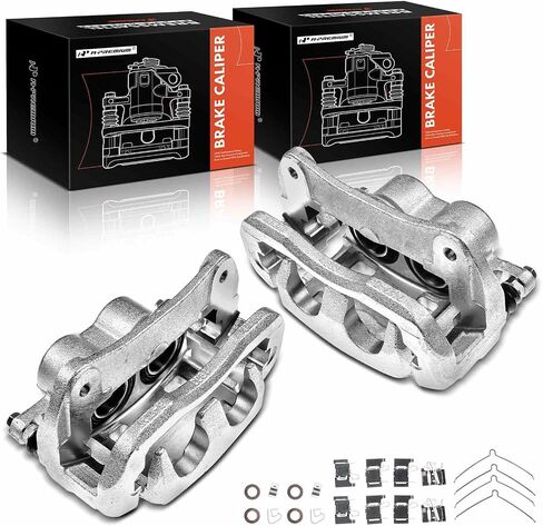 A-Premium Disc Brake Caliper Assembly with Bracket Compatible with Select Lexus and Toyota Models - NX200t, NX300, NX300h, RX350, RX450h, Highlander - Front Left Driver Side in Saudi Arabia