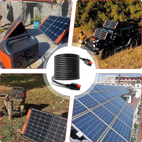 Solar Extension Cord 14AWG 30A Solar Connectors Extension Cable for Anderson Connector, Compatible with GZ Yeti /G500 Explorer 1000 Solar Generator and for Renogy, Boulder 200 Solar Panels 30Ft in Saudi Arabia