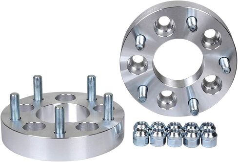 Goetland Wheel Spacers Adapters 5x4.5 to 5x5(114.3 to 127mm) 1-1/4 inch Thickness 5 Lug 1/2x20 studs in Saudi Arabia