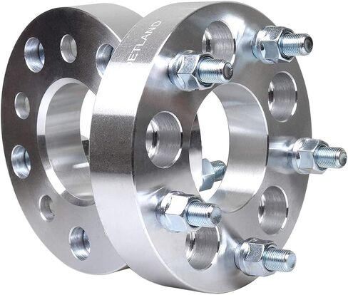 Goetland Wheel Spacers Adapters 5x4.5 to 5x5(114.3 to 127mm) 1-1/4 inch Thickness 5 Lug 1/2x20 studs in Saudi Arabia