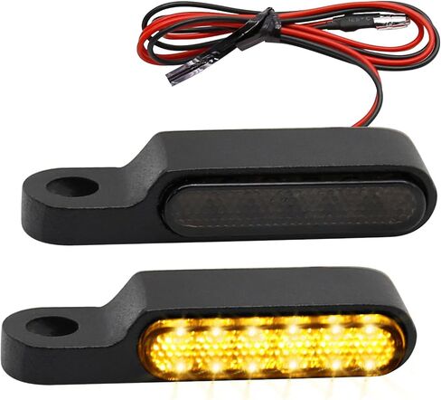 2Pcs Handlebar LED Turn Signal Light Replacement for Harley Dyna Sportster 883 Road King Electra Glide Softail Fat Bob in Saudi Arabia