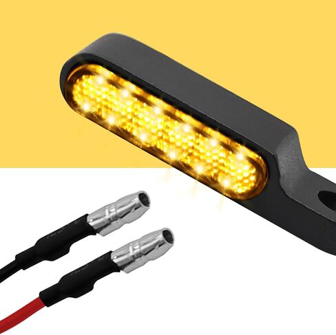 2Pcs Handlebar LED Turn Signal Light Replacement for Harley Dyna Sportster 883 Road King Electra Glide Softail Fat Bob in Saudi Arabia