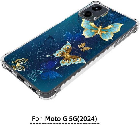 for Moto G 5G 2024 Case, Slim Flexible TPU for Girls Women Airbag Bumper Shock Absorption Rubber Soft Silicone Cover for Motorola Moto G 5G 2024 (Big Flower) in Kuwait