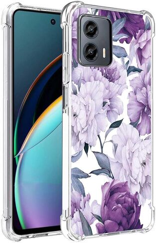 for Moto G 5G 2024 Case, Slim Flexible TPU for Girls Women Airbag Bumper Shock Absorption Rubber Soft Silicone Cover for Motorola Moto G 5G 2024 (Big Flower) in Kuwait