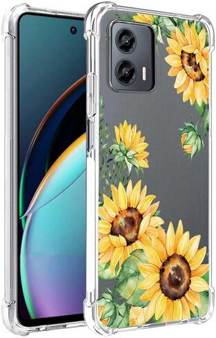for Moto G 5G 2024 Case, Slim Flexible TPU for Girls Women Airbag Bumper Shock Absorption Rubber Soft Silicone Cover for Motorola Moto G 5G 2024 (Big Flower) in Kuwait