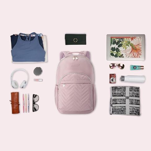 LIGHT FLIGHT Laptop Backpack Women Travel Backpacks for 17.3 Inch Computer, Backpack for Work Travel College, Large Black in Saudi Arabia