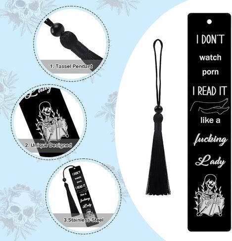Fairytales Metal Bookmark Gifts - Spicy Book Marks for Book Lovers Funny Bookmarks for Women Beautiful Book Mark with Pendant for Girl Fancy Bookmarkers Reading Gift for Book Lovers Friend in Kuwait