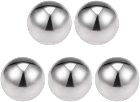 uxcell 1/2-inch Bearing Balls 304 Stainless Steel G100 Precision Balls 5pcs in Saudi Arabia
