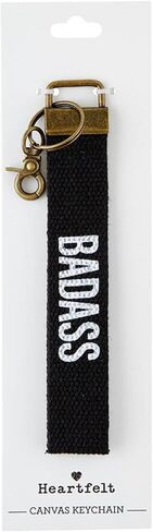 Keychain by Heartfelt - Key Rings - Canvas Wristlet Strap Lanyard Key Chain, 8.75-Inch, Hey Boo in Saudi Arabia