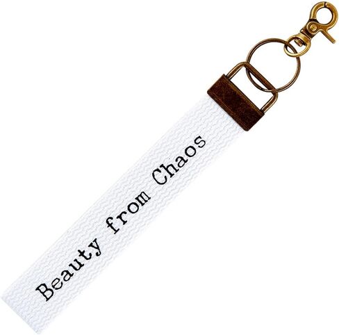 Keychain by Heartfelt - Key Rings - Canvas Wristlet Strap Lanyard Key Chain, 8.75-Inch, Hey Boo in Saudi Arabia