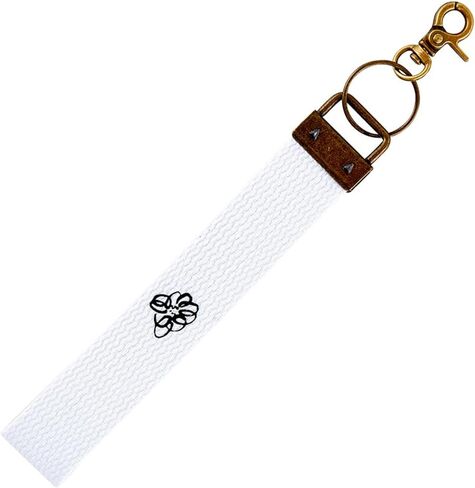 Keychain by Heartfelt - Key Rings - Canvas Wristlet Strap Lanyard Key Chain, 8.75-Inch, Hey Boo in Saudi Arabia