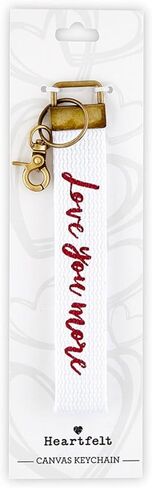 Keychain by Heartfelt - Key Rings - Canvas Wristlet Strap Lanyard Key Chain, 8.75-Inch, Hey Boo in Saudi Arabia