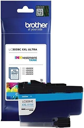 مجموعة ألوان خرطوشة حبر Brother حقيقية LC3039C، LC3039M، LC3039Y سماوي/أرجواني/أصفر عالية الإنتاجية، LC3039 in Kuwait