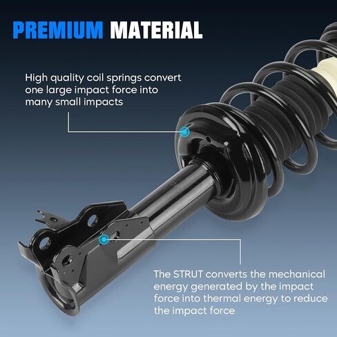 Front Complete Coil Spring Strut Shock Absorber Fit for Honda Civic 2006-2011, for Acura CSX 2006-2011, Pair of Hydraulic Strut Shock Absorber Replace for 172287, 172286(Only Sedan) in Saudi Arabia