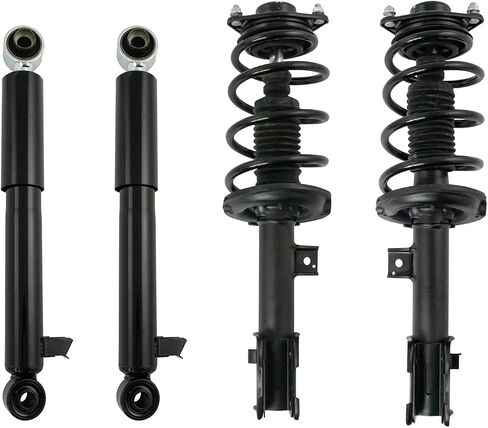 TRQ Front Complete Loaded Strut & Spring Assembly Rear Shock Absorber Suspension Kit for 2014-2015 Kia Sorento / 2015-2018 Hyundai Santa Fe Sport 4WD AWD in Saudi Arabia