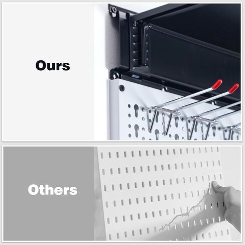 منظم حائط معدني بيجبورد مقاس 48 × 32 بوصة - مجموعة مكونة من 113 قطعة مع خطافات وصناديق تخزين المرآب ومنظم أدوات اللوحة in Kuwait