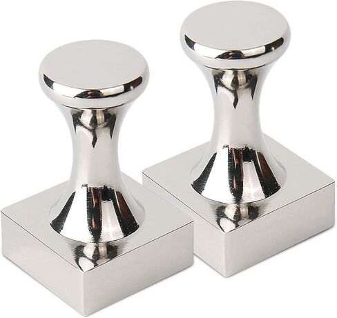 خطافات مغناطيسية قوية من النيوديميوم شديدة التحمل، شماعات مغناطيسية فائقة القوة وأنيقة للتعليق، دبابيس دفع مغناطيسية كبيرة مع وسادات مضادة للخدش، عبوة من قطعتين in Kuwait