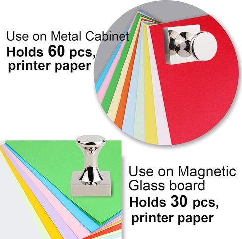 خطافات مغناطيسية قوية من النيوديميوم شديدة التحمل، شماعات مغناطيسية فائقة القوة وأنيقة للتعليق، دبابيس دفع مغناطيسية كبيرة مع وسادات مضادة للخدش، عبوة من قطعتين in Kuwait