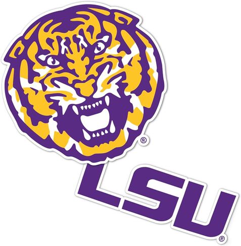 Desert Cactus LSU Louisiana State University Sticker Vinyl Decal Laptop Water Bottle Car Scrapbook (4 Inch Set VB) in Saudi Arabia
