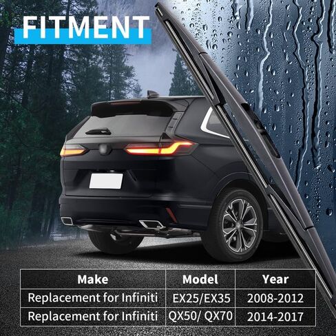 مجموعة ذراع شفرة ممسحة الزجاج الأمامي الخلفية مناسبة لإنفينيتي EX25/EX35 2008-2012، مناسبة لمجموعة ذراع الممسحة الخلفية QX50 QX70 2014-2017 in Kuwait