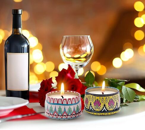 9 Pack Scented Candles Soy Candles for Home, 2.2oz Long Burn Time Aromatherapy Soy Wax Jar Candle Home Decorative Fragrance Candles Gift Set for Women Mothers Day Valentine's Day Decor Candles in Saudi Arabia