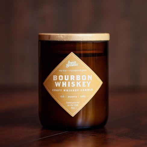 Bourbon Whiskey Brew Candle - Whiskey Gift, Guy Gift, Father's Day Gift - Scotch, Bourbon, Whisky, Man Cave Beer Bottle CandleMADE in USA… in Saudi Arabia