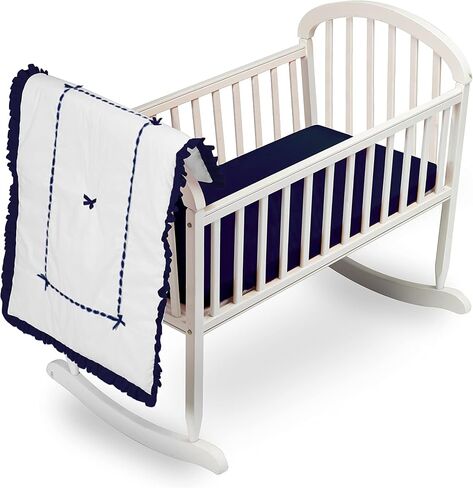 Baby Doll Bedding Unique Cradle Bedding Set, Navy,1230crnew-navy in Saudi Arabia