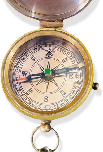 Not All Those Who Wander Are Lost Brass Nautical Antiqe Compaas Go Confidantly Thoreau.Quote Compaas So You Can Brass Campass Star Nauticals 2 X 2 X 0.90 Inches in Saudi Arabia