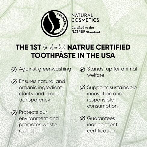 Red Seal Complete Care Mild Mint Toothpaste, NATRUE Certified Natural Toothpaste for The Whole Family, Paraben & SLS Free, Fluoride Free, Vegan Friendly & Cruelty Free, No Artificial Flavors, 3.53 oz in Saudi Arabia