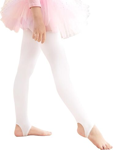 Stirrup Tights for Girls & Women, 60D Denier Ultra Soft Ballet Tights for Gymnastics, School, 1 or 2 Pairs/Pack in Saudi Arabia