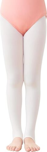 Stirrup Tights for Girls & Women, 60D Denier Ultra Soft Ballet Tights for Gymnastics, School, 1 or 2 Pairs/Pack in Saudi Arabia