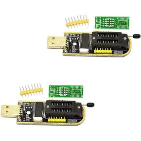 2Pcs USB CH341A Series Programmer Burner Chip 24 EEPROM BIOS Writer 25 SPI Flash