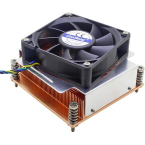2U Server CPU Cooler Copper Skiving fin heatsink for Intel Xeon LGA 1366 1356 Industrial Computer Active Cooling