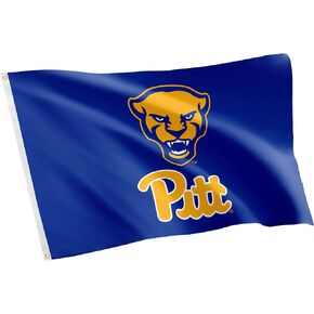 Desert Cactus University of Pittsburgh Flag Panthers Pitt Flag Banners 100% Polyester Indoor Outdoor 3x5 feet Flags (Style 3)