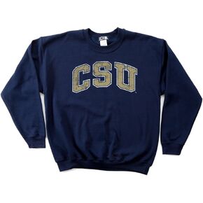 NCAA Charleston Southern Buccaneers 50/50 Blended 8-Ounce Vintage Arch Crewneck Sweatshirt