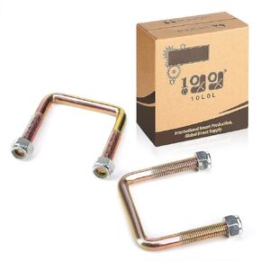 10L0L Golf Cart Rear Spring U Bolt for EZGO TXT 1994-up Electric & Gas, Includes Nuts, OEM# 72124G01 72618G01 72029G01, 2 PCS