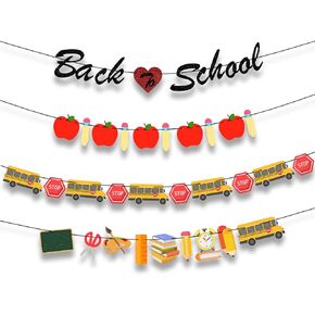 Welcome Back Banner, Welcome Students Back to School Decorations Welcome Banner, Classroom Decoration Suitable for The Students Use It Multiple Scenarios When School Starts First Day of School Sign