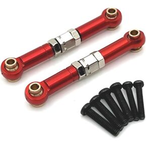 ترقية أجزاء ربط التوجيه المعدنية لأجزاء ربط التوجيه 1/14 MJX Hyper Go H14BM، أجزاء ربط التوجيه المعدنية Hyper Go 14209 14210، لترقيات ربط التوجيه Hyper Go 14431B. أحمر.